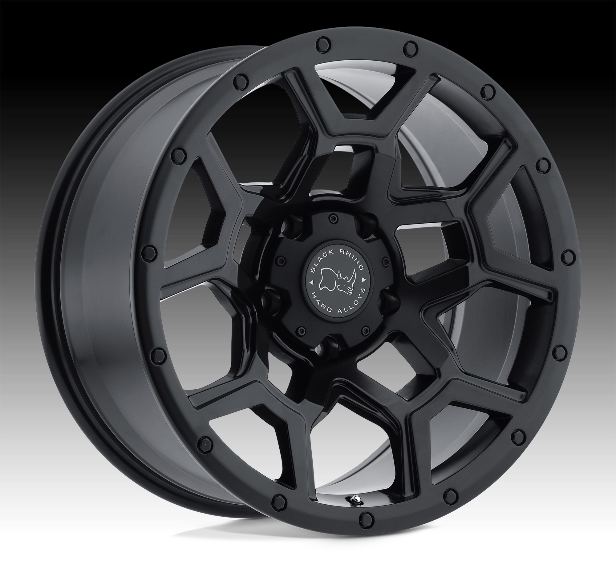 Black Rhino Overland Matte Black Custom Truck Wheels - Overland - Black